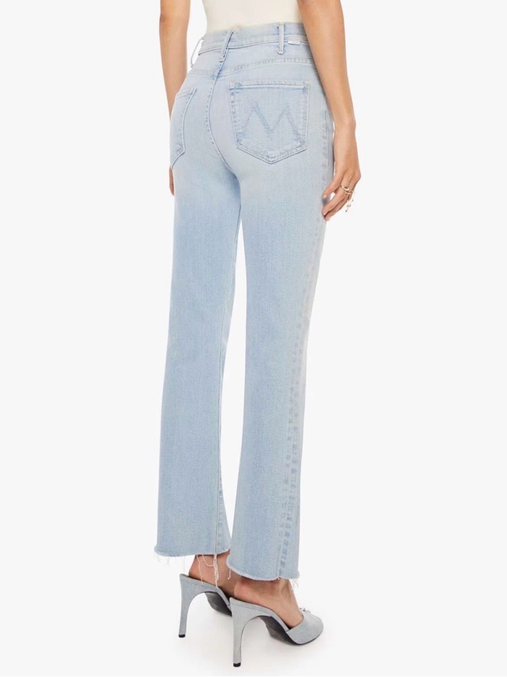 🆕 MOTHER The Hustler Fray High Rise Ankle Jeans in Ball’s in Your Court - 30